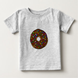 チョコレートドーナツカラフルレインボーブラントアートユム ベビーTシャツ