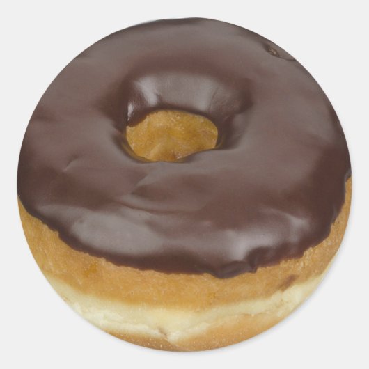 チョコレートドーナツグルメデザートシール ラウンドシール (正面)