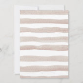 チョコレートドーナツベイビースプリンクルシャワー招待状 招待状 (裏面)