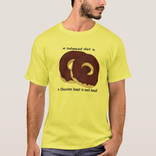 チョコレートドーナツワイシャツ Tシャツ (正面)