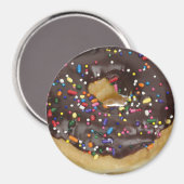 チョコレートドーナツ冷凍機又はロッカー磁石 マグネット (正面/裏面)