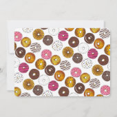 チョコレートドーナツ誕生日パーティーブランチ 招待状 (裏面)