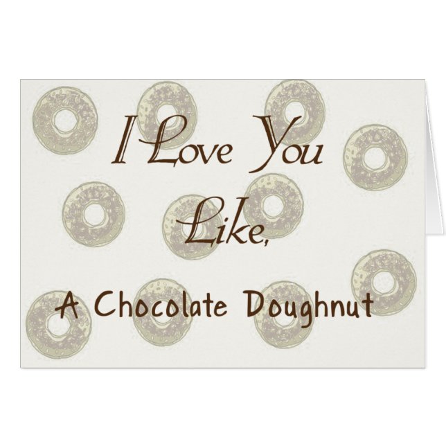 チョコレートドーナツ (正面横)