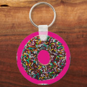 チョコレートドーナツ(カラフルふりかけ) キーホルダー (正面)
