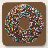 チョコレートドーナツ(カラフルふりかけ) コースター (正面)