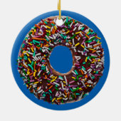 チョコレートドーナツ(カラフルふりかけ) セラミックオーナメント (裏面)
