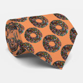 チョコレートドーナツ(カラフルふりかけ) ネクタイ (ロール)