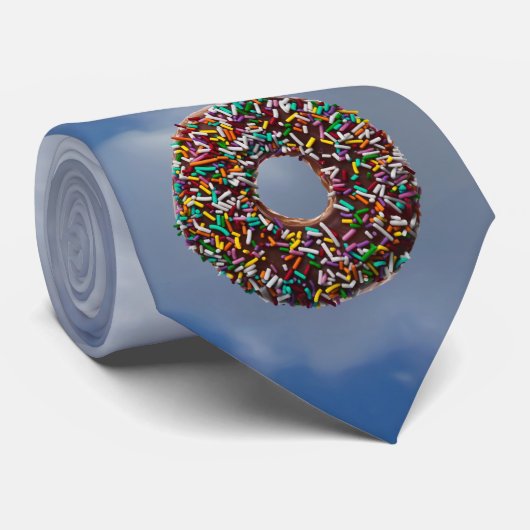 チョコレートドーナツ(カラフルふりかけ) ネクタイ (ロール)