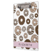 チョコレートドーナツ,キャラメルドーナツ,アイシング,あなたの名前 クリップボード (左)