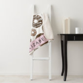 チョコレートドーナツ，キャラメルドーナツ，アイシング，あなたの名前 シェルパブランケット (インサイチュ)