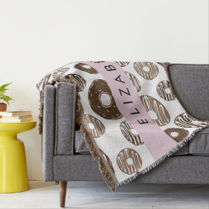 チョコレートドーナツ,キャラメルドーナツ,アイシング,あなたの名前 スローブランケット