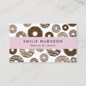 チョコレートドーナツ，スイーツ，ケーキ店，ペストリー店 名刺 (正面)
