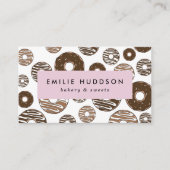 チョコレートドーナツ，スイーツ，ケーキ店，ペストリー店 名刺 (正面)