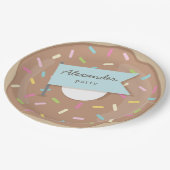 チョコレートドーナツ ペーパープレート (アングル)