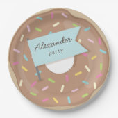 チョコレートドーナツ ペーパープレート (正面)