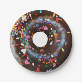 チョコレートドーナツ ペーパープレート