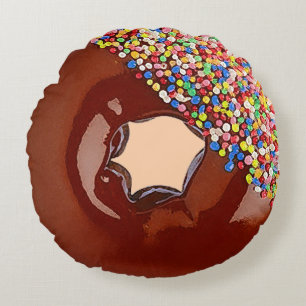 チョコレートドーナツ ラウンドクッション