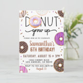 チョコレートドーナツ 大人への誕生日招待状 招待状 (スタンド正面)