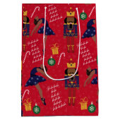 チョコレートナツクラッカーギフトラップ ミディアムペーパーバッグ (裏面)