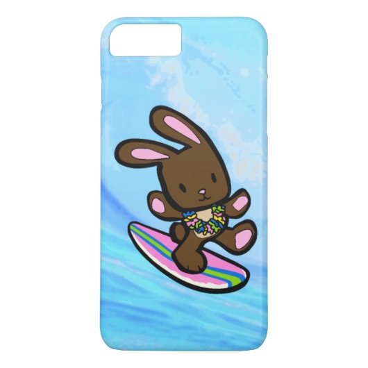 チョコレートハワイアンサーフィンバニー Case-Mate iPhoneケース (裏面)