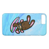 チョコレートハワイアンサーフィンバニー Case-Mate iPhoneケース (裏面(横))