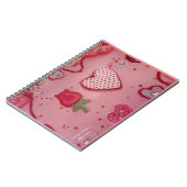 チョコレートハートとバラシュガークッキー ノートブック (左側)