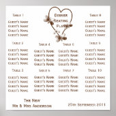 チョコレートハートと蝶結婚の座席 ポスター (正面)