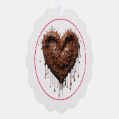 チョコレートハートバレンタイン オーナメントカード (右)