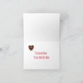 チョコレートハートバレンタイン シーズンカード (内部)