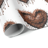 チョコレートハートバレンタイン ラッピングペーパー (ロールコーナー)