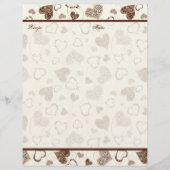 チョコレートハートブライダル結婚のギフトレシピページ (正面)