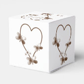 チョコレートハート及び蝶デザイン結婚ズ フェイバーボックス (裏面サイド)