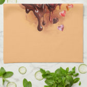 チョコレートハート キッチンタオル (折り畳み)