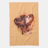 チョコレートハート キッチンタオル (縦)