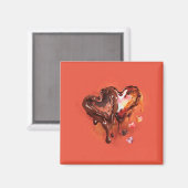 チョコレートハート マグネット (正面/裏面)