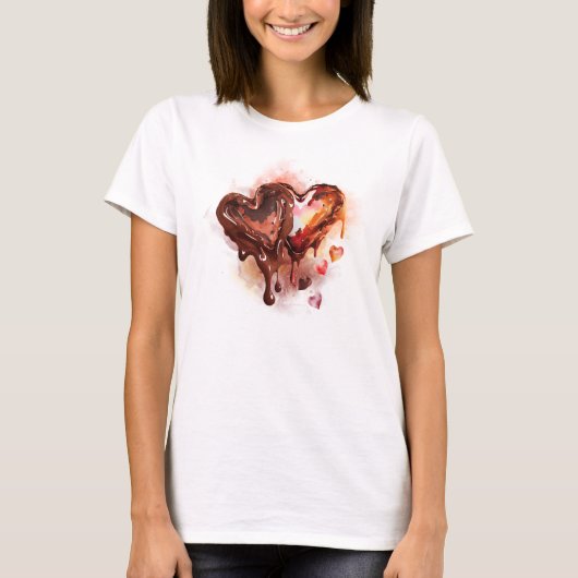 チョコレートハート Tシャツ (正面)