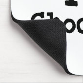 チョコレートハートTシャツが大好き マウスパッド (コーナー)