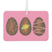 チョコレートバタークリームイースターエッグキャンディーエッグ カーエアーフレッシュナー (裏面)