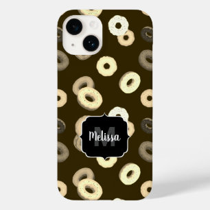 チョコレートバニラドーナツ模様ブラウンモノグラム Case-Mate iPhone 14ケース