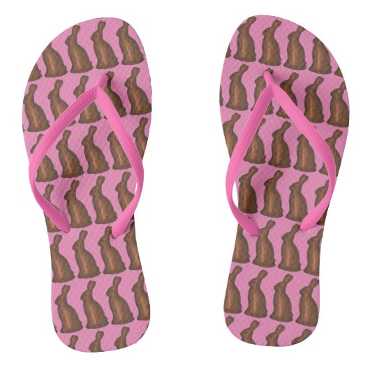 チョコレートバニーラビットイースターバスケットキャンディ ビーチサンダル (ソール)