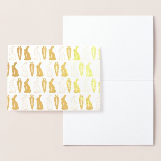 チョコレートバニーラビットキャロットイースターキャンディバンニ 箔カード (ディスプレー)