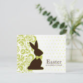 チョコレートバニー招待状 招待状 (スタンド正面)