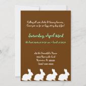 チョコレートバニー 招待状 (裏面)