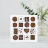 チョコレートバレンタインデーパーティー 招待状 (スタンド正面)