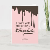 チョコレートバレンタイン愛カードよりもっと愛して下さい シーズンカード (正面)