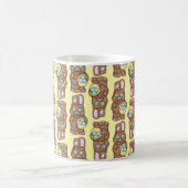 チョコレートバンニー – イエローコーヒーマグ コーヒーマグカップ (中央)