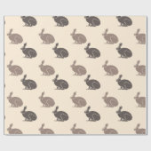 チョコレートバンニー ラッピングペーパー (フラット)