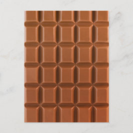 チョコレートバーの背景はがき ポストカード