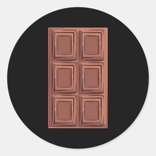 チョコレートバーズモーレスカム ラウンドシール (正面)