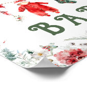 チョコレートバーボホクリスマスベビーシャワー ポスター (角)